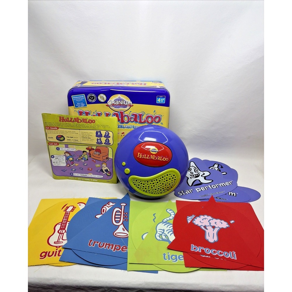 Cranium Hullabaloo 2004 Tin Box Edition Complete Game Toddler 00s Music